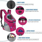 Dog Cat Carrier Backpack Front Pack Breathable Reflective Travel Hiking Bag