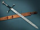Huntex Handmade Damascus Blade 104 Cm Long Anduril Sword Of Narsil The King Arag