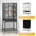 52 In Large Bird Pet Cage Large Play Top Parrot Finch Cage W 2 Free Cage Covers