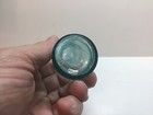 Small Antique Aqua Strong Shoulder Burst Top Medicine Bottle 