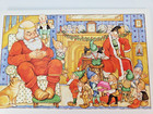 Vintage Hallmark Christmas Cards Boxed Unused-- Santa  Cat  Elves--25 Cards env