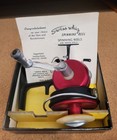 1950 s  Vintage  Red Swiss Whiz  champ  Spinning Reel - Recently Unpacked  Nos