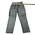 Nike Boys Dri-fit Spotlight Heather Gray Basketball Pants Size L Fleece Lined
