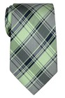  Retro Styles Tartan Plaid Woven Microfiber Light Green  Grey And Navy Blue