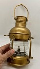 Vintage Marine Ship Oil Lamp Brass Finish Nautical Wall Light Boat Cabin Decor