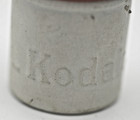 Kodak Panatomic-x Metal Film Canister  Embossed Rare White  Orange 35mm Film