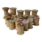25 Vintage Empty Wooden Sewing Thread Spools Different Brands Mostly Small Craft