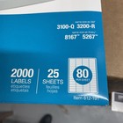 Office Depot White Inkjet laser Return Address Labels  1 2 In  X 1 3 4 Inch S8