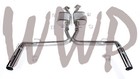 2 5  Stainless Catback Exhaust For 99-04 Ford Mustang Svt Cobra 4 6l V8 Sn95