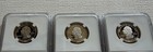 1997 S Silver Clad Haiti 25c Ngc Genuine Coins- Set Of 3