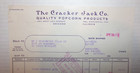 1936 Antique Cracker Jack Popcorn Co  Advertising Bill Invoice Letterhead