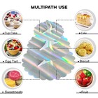 2 Pack Rainbow Silver Cupcake Stand Tower  3-tier Round Cardboard Cake Stand    