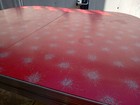 Vintage Formica Chrome Dinette Dining Kitchen Table Red Atomic Starburst 4 Chair