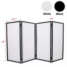 Dj Event Facade White   Black Scrim Metal Frame Booth  travel Bag Case