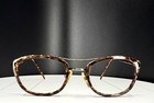 Vtg Unbranded Aviator Brown Tortoise Aviator Full Rim Eyeglasses Frames Only