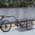      Bike Trailer Wagon Heavy-duty Foldable Bike  Cargo Trailer Cart   Aosom