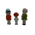 Vintage Japan Bisque Doll Figurines Lot Of 3 - Hand-painted 2 5    3  Miniatures