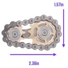 Sprockets Flywheel Fingertip Gyro Gear Chains Fidget Spinner Metal Desk Edc Toy