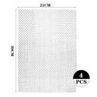 304 Stainless Steel Wire Mesh Screen  6 Mesh  300  210mm  0 7mm Wire  4 Pack Diy 