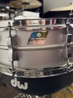 Ludwig Acrolite Snare Drum Blue Olive Green Badge 14    X 5    Vintage 1970s 1980s
