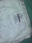 3 Large White 100  Cotton Towels Mainstays Soft Chenille Like Rib Texture 58 x28
