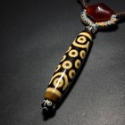 Ancient Tibetan Dzi Beads Old Agate 21 Eye Totem Amulet Necklace Pendant 58  13mm