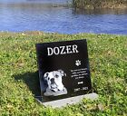 Tombstone Paw Print Pet Memorial Stone Gravestone Picture Grave Garden Dog Puppy