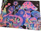 Trippy Wall Hanging Tapestry Psychedelic Room Decor Mushroom Colorful 6 1 2 Feet