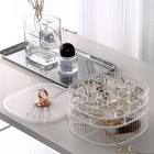 3-tier Clear Acrylic Jewelry Organizer Box With Handle For Women Girls Makeup