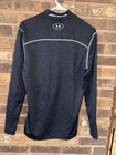 Under Armour Shirt Mens Large Black Coldgear Long Sleeve Compression Fitted