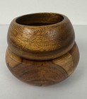 Vtg Hand Turned Wooden Bowls Each Unique Trinket  Snack Or Salad Bowls Set Of 2
