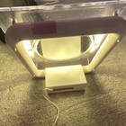 Conair Led Lighted Round Make-up Mirror White Tabletop Plastic Frame