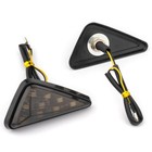 Led Fairing Turn Signal Universal Motorcycle Flush Mount Indicator Tinted Smoke 12v