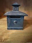 Cast Iron Coin Bank 3 5  Tall Bank Building Design