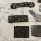Lot Of 13 Vintage Printing Plate Blocks Food Grocery Ads 1    Or Less Letterpress