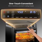 26qt Air Fryer Oven 1800w Digital Toaster Oven Combo 10-in-1 Countertop Cooker
