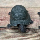 Vintage Tortoise Turtle Plastic Shell Rubber Body Hong Kong Lot Of 2 Reptile