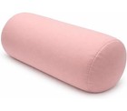 Pink Round Bolster Pillow Memory Foam Portable Oeko-tex 26x6 In