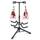 5core Double Guitar Stand Floor Adjustable W Foam Arm For Acoustic Electric Bass