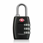 4x Tsa Approved Luggage Lock Travel 3 Digit Combination Suitcase Padlock Reset