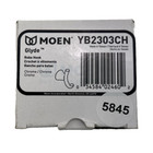      Moen Yb2303ch Glyde Towel robe Hook  Easy Anchor Install - Chrome