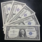    1957  1 Silver Certificate Au  unc Star Note Currency    Old Estate Dollars Rare