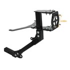 Black Hitch Mounted Steel Spare Tire Carrier   for 2014-2025 Kawasaki Teryx4 800