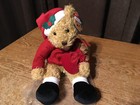 Russ Sammy Santa Plush Stuffed Animal Bear 13  Avon F661851   Wrongway052