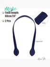 2pcs 24 Inch Pu Leather Purse Strap Handbag Belt Band Bag Handle For Tote Making
