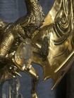 Franklin Mint Gold Dragon Guardian Of The Crystal Cave Sculpture Michael Whelan