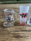 Lot Of 6 U s States Travel Souvenir Shot Glasses  texas New York Utah More