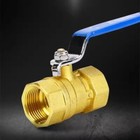 1 2  Lead Free Brass Ball Valve Npt Female Full Port 300 Wog Shut Off Usa New