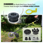 314608005 Fits For Ryobi Reel Easy  Bump Feed Trimmer Head Straight Shaft