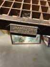 Antique Hamilton Mfgco Letterpress Printer   s Type Case Drawer Wood Display Shelf